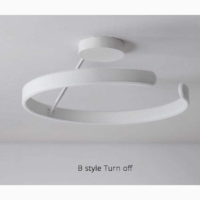 MIRODEMI® Grammont | Modern LED Ring Chandelier off