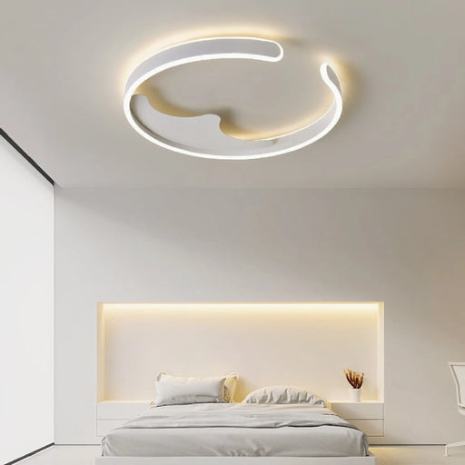 MIRODEMI® Grammont | Modern white LED Ring Chandelier