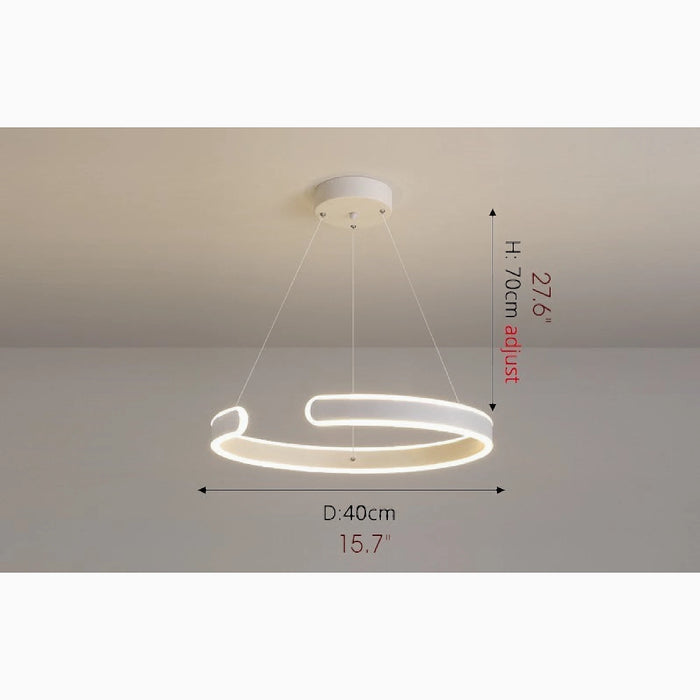 MIRODEMI® Grammont | stylish Modern LED Ring Chandelier