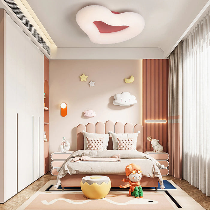 MIRODEMI® Haacht | Modern Heart-Shaped LED Ceiling Light for kids room
