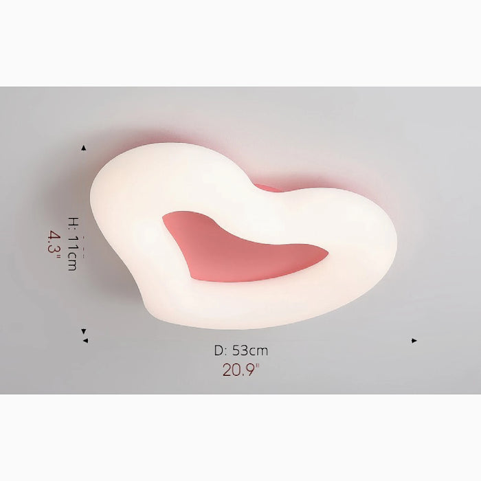MIRODEMI® Haacht | Modern Heart-Shaped LED Ceiling Light for kids room parametres