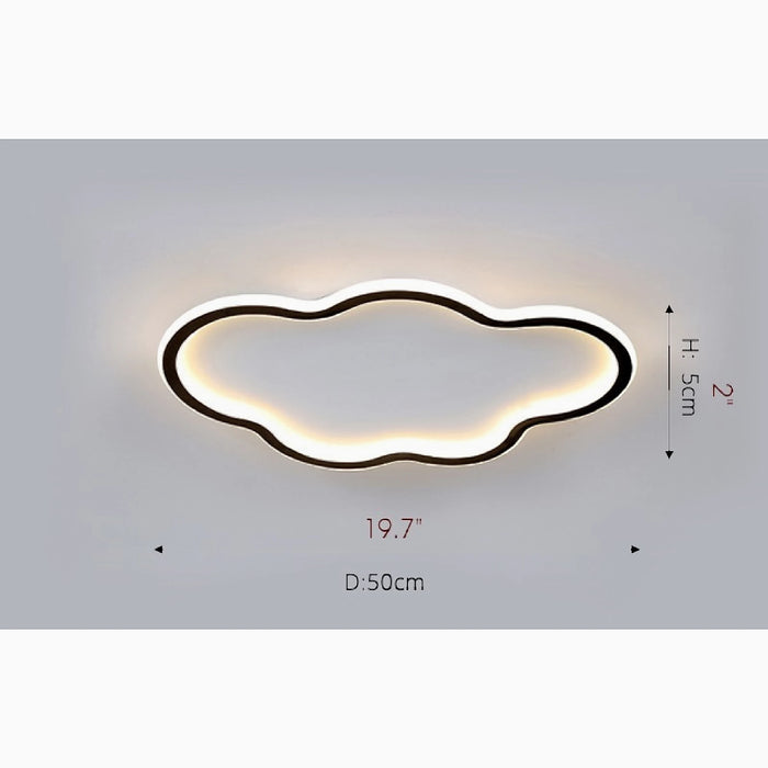 MIRODEMI® Halle | Cloud shaped LED Ceiling Light for kids room sizes