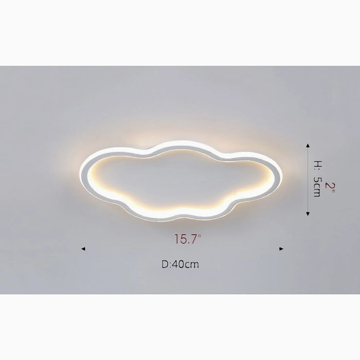 MIRODEMI® Halle | Cloud shaped white LED Ceiling Light for kids room