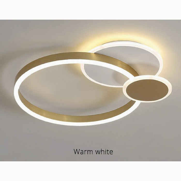 MIRODEMI® Hannuit | Luxury gold Round Acrylic LED Ceiling Light
