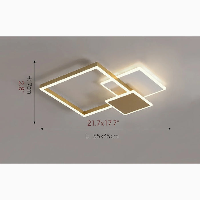 MIRODEMI® Harelbeke | Luxury Square Acrylic LED chandelier