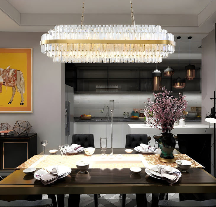 MIRODEMI Hoei Modern Large Lux Crystal Gold Chandelier For Kitchen