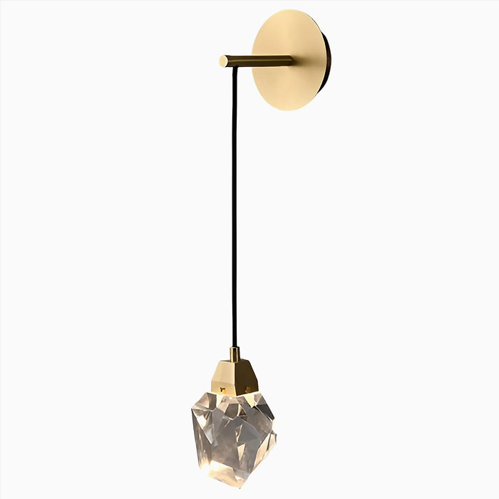 MIRODEMI® Horgen | Gold Diamond Design Crystal Wall Lamp | wall light | wall sconces