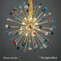 MIRODEMI® Horw | Colorful Round Crystal Chandelier for Bedroom
