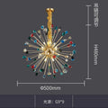 MIRODEMI® Horw | Luxury Colorful Stone Gold Crystal Chandelier for Bedroom