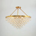 MIRODEMI® Houffalize | Gold/Black Crystal Round Chandelier for Hotel