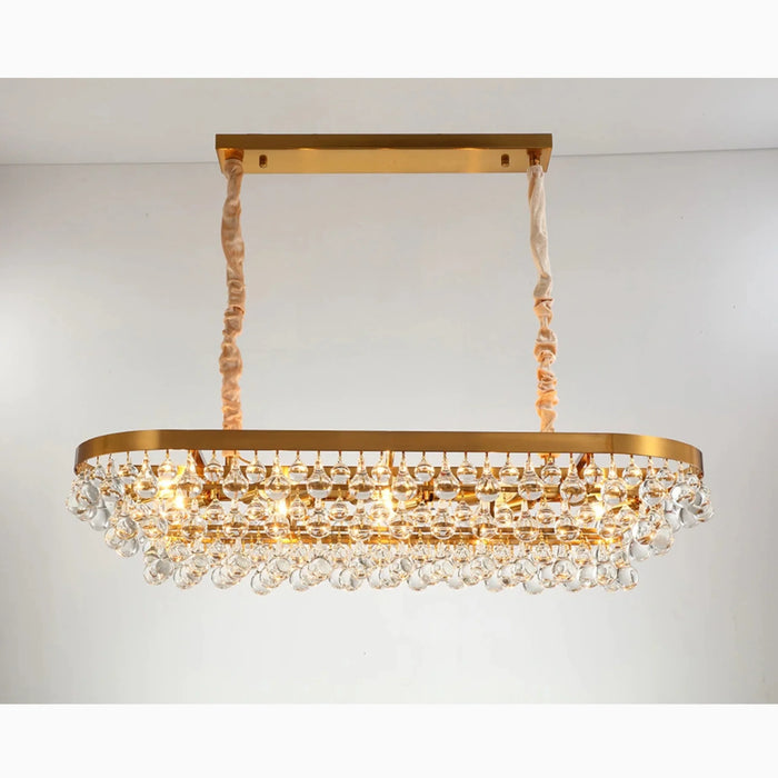 MIRODEMI® Houffalize | Gold/Black Round Chandelier for Living Room