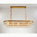 MIRODEMI® Houffalize | Gold/Black Round Chandelier for Living Room