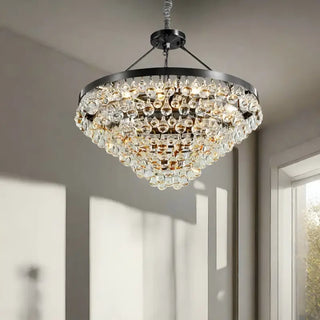 MIRODEMI® Houffalize | Creative Crystal Round Chandelier for Home