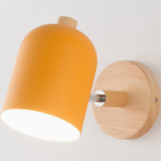 MIRODEMI® Huttwil | Nordic Wooden Colorful Macaroon Wall Sconce | wall light | wall lamp