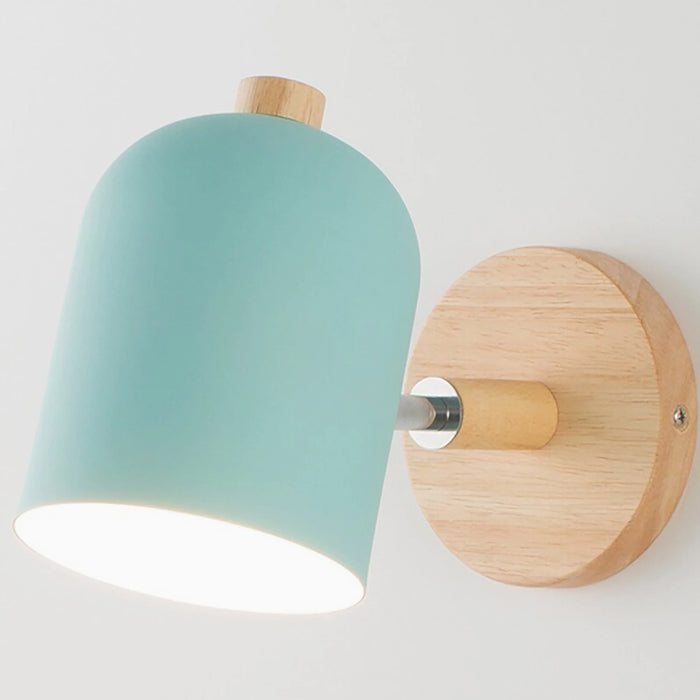 MIRODEMI® Huttwil | Nordic Wooden Colorful Macaroon Wall Sconce | wall light | wall lamp