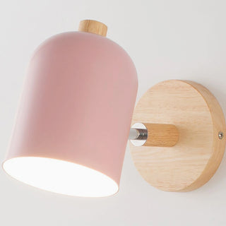 MIRODEMI® Huttwil | Nordic Wooden Colorful Macaroon Wall Sconce | wall light | wall lamp