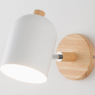 MIRODEMI® Huttwil | Nordic Wooden Colorful Macaroon Wall Sconce | wall light | wall lamp