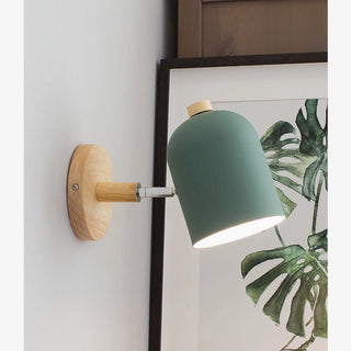 MIRODEMI® Huttwil | Nordic Wooden Colorful Macaroon Wall Sconce | wall light | wall lamp