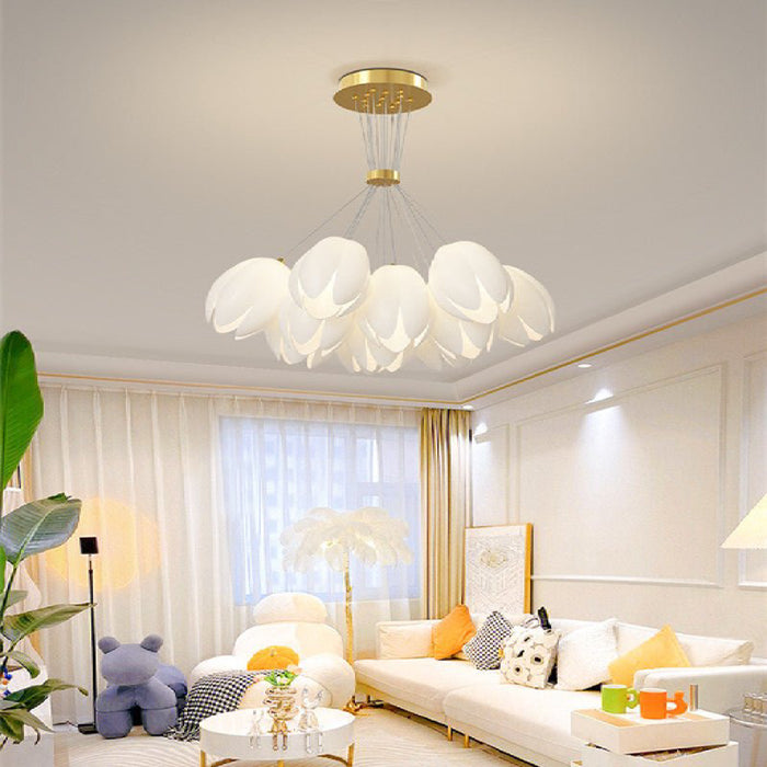 MIRODEMI® Idro Modern Ceiling Chandelier in the Shape of Flower for Bedroom, Dining Room image | luxury lighting | flower lamps