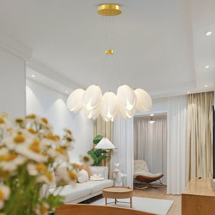 MIRODEMI® Idro Modern Ceiling Chandelier in the Shape of Flower for Bedroom, Dining Room image | luxury lighting | flower lamps