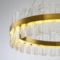 MIRODEMI® Ieper | Gold Glass Round Led Lamp for Living Room
