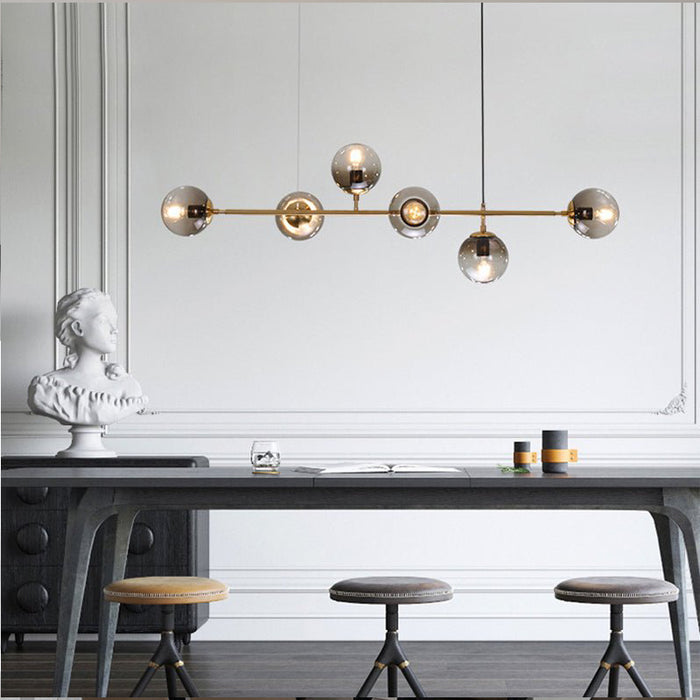 MIRODEMI® Ilbono | Nordic LED Pendant Light in the Shape of Glass Ball for Dining Room