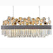 MIRODEMI Ilonse Outstanding Gold/Black Crystal Rectangle Chandelier For Luxury Home Interior