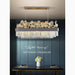 MIRODEMI Ilonse Outstanding Gold/Black Crystal Rectangle Chandelier For Restaurant