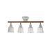 MIRODEMI® Imola | Japanese Wood Track Multi-Headed LED Ceiling Lamp for Restaurant