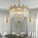 MIRODEMI® Imperia | Gorgeous Crystal Copper LED Chandelier for Dining Room, Bedroom