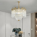 MIRODEMI® Imperia | Gorgeous Crystal Copper LED Chandelier for Dining Room, Bedroom