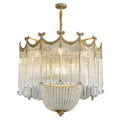 MIRODEMI® Imperia | Gorgeous Crystal Copper LED Chandelier for Dining Room, Bedroom