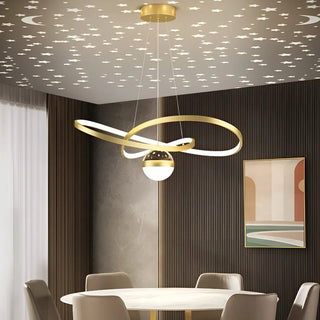 MIRODEMI Impruneta | Modern Beautiful LED Hanging Chandelier for Living Room