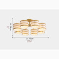 MIRODEMI® Inarzo | Post-Modern LED Chandelier For Bedroom, Study, Dining Room Sizes