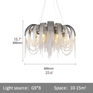 MIRODEMI Incudine | Luxury Vintage LED Chandelier with Thin Chains Parameters 60cm