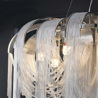 MIRODEMI Incudine | Luxury Vintage LED Chandelier with Thin Chains Details