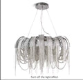 MIRODEMI Incudine | Luxury Vintage LED Chandelier with Thin Chains for Living Room Light Off