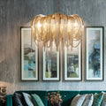 MIRODEMI Incudine | Luxury Vintage LED Chandelier with Thin Chains for Room
