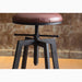 MIRODEMI® Industrial-Styled Iron Rotating and Lifting Bar Stool No.1  Details