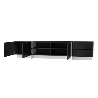 MIRODEMI Inn Modern TV Stand with RGB LED Lights