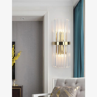 MIRODEMI® Interlaken | Luxury copper crystal wall lamp | wall sconce | golden wall light