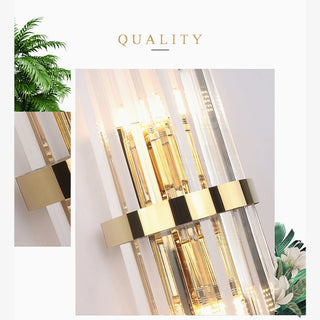 MIRODEMI® Interlaken | Luxury copper crystal wall lamp | wall sconce | golden wall light