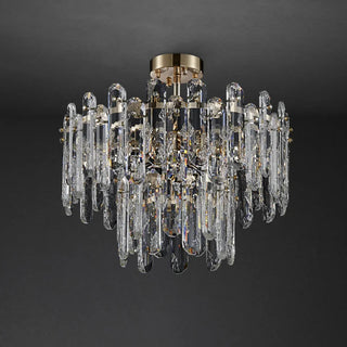 MIRODEMI Inverso Pinasca | Tiered Сrystal Ceiling LED Chandelier Light Off