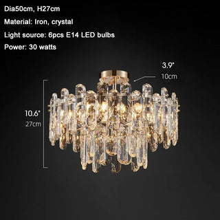 MIRODEMI Inverso Pinasca | Tiered Сrystal Ceiling LED Chandelier Parameters