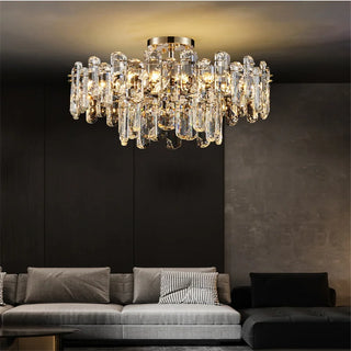 MIRODEMI Inverso Pinasca | Tiered Сrystal Ceiling LED Chandelier for Home