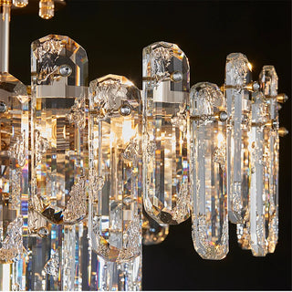 MIRODEMI Inverso Pinasca | Tiered Сrystal Ceiling LED Chandelier for Living Room Details