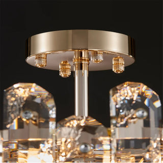 MIRODEMI Inverso Pinasca | Tiered Сrystal Ceiling LED Chandelier for Room Details