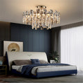 MIRODEMI Inverso Pinasca | Tiered Сrystal Ceiling LED Chandelier for Staircase