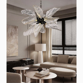 MIRODEMI® Irsina | Creative LED Chandelier in the Shape of Leaf for Living Room, Kitchen