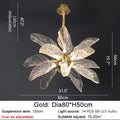MIRODEMI® Irsina | Creative LED Chandelier in the Shape of Leaf for Living Room, Kitchen